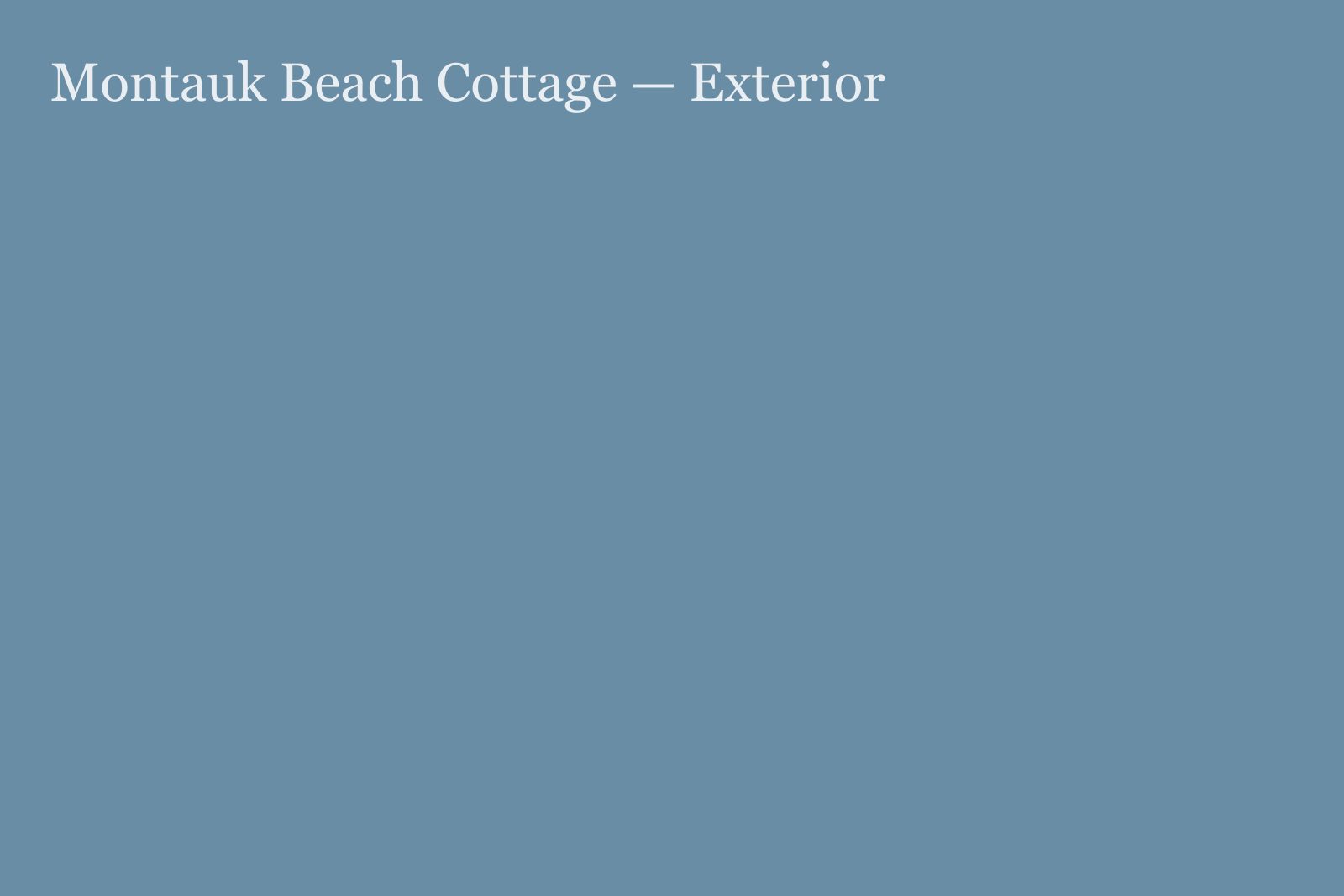 Oceanfront Montauk Beach Cottage